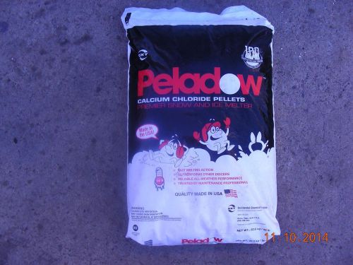 ICE MELT CALCIUM CHLORIDE PELADOW, 50 LB BAGS, 1 PALLET OF 55 BAGS