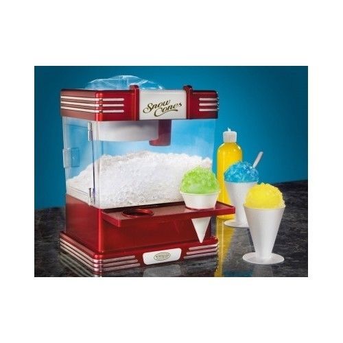 New sno cone maker retro shaved ice snow cone machine nostalgia vintage red for sale