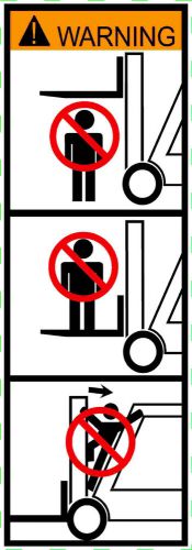 Fork Danger Forklift Decal