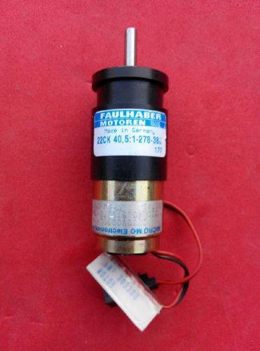 Used Work Faulhaber Motor 2230V009S 22CK 40.5:1-278-386 #E-Ni