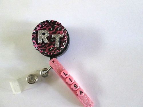 CRYSTAL RT ID BADGE RETRACTABLE REEL  PERSONALIZED NURSE,MEDICAL,OFFICE,LAB