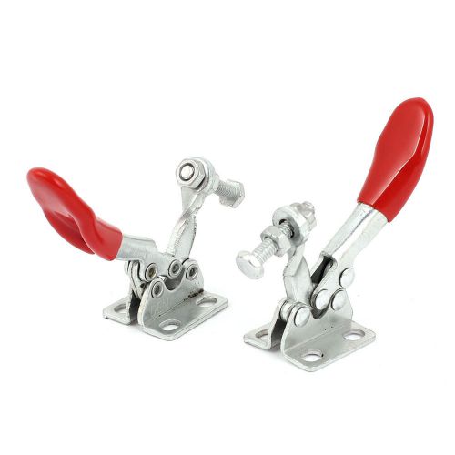 2pcs 201A Quick Holding U Shaped Bar Red Grip Horizontal Toggle Clamp 27Kg 60Lbs