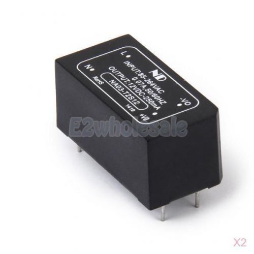 2x isolated power module ac/dc-dc converter in ac85-264v / dc100-370v out dc 12v for sale