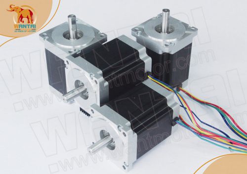 US Free! Wantai 4PCS Nema34 85BYGH450D-008 Stepper Motor 99mm 5.6A 1090oz-in