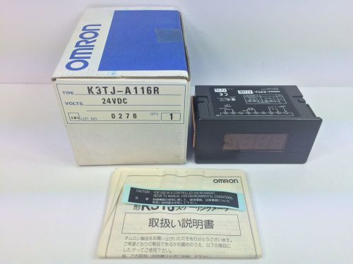 NEW! OMRON PANEL METER K3TJ-A116R K3TJA116R 24 VDC