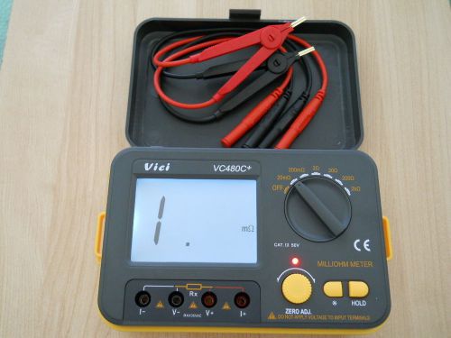 NEW 4 WIRE 3 1/2 DIGIT MILLI OHMMETER/MILLIOHMMETER/LOW OHM METER, 0.00001 ohms