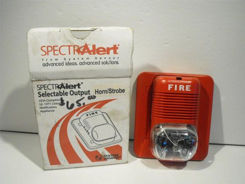 System Sensor SpectrAlert P1224MC Wall Horn/Strobe Selectable Output NIB Sirens