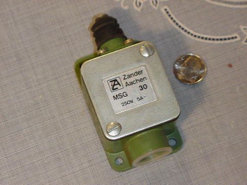 Zander Aachen MSG 30 Position /  Limit Switch 250V 5A NEW!