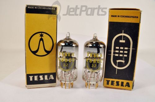 E88CC E188CC 6922 6DJ8 6922  TESLA GOLD TUBES! PAIR! NOS! GOLD PIN! BOXED! 1966!