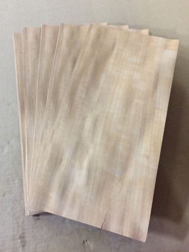 Wood Veneer Figured Anigre 8x16 22Pieces Total Raw Veneer&#034;EXOTIC&#034;AN2 1-29-15