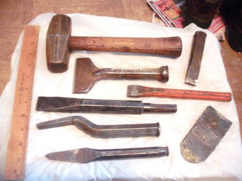 old used tools lot 8 mason,bricklayer concrete stone  STARBUCK -3-1/2  DASCO 435