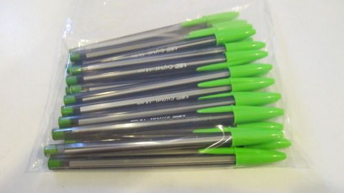 20 bic cristal bold lime green 16mm pens