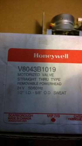 3 HONEYWELL V8043B1019 Zone Valve,Sweat,Sz ID 1/2In.  LOT OF 3