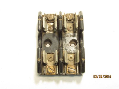 USD Co. bakelite fuse holder block 2-pole 30A 250V