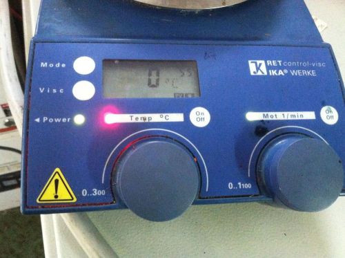 IKA WERKE LABORTECHINIC DIGITAL HOT PLATE STIRRER CONTROL RET VISC 310°C 1100RPM