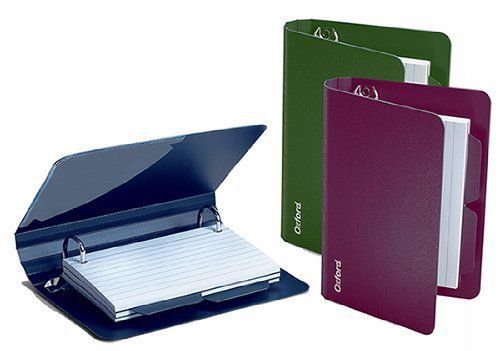 OXFORD POLY INDEX CARD BINDER