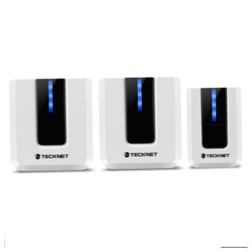 TeckNet WA638 Twin Mains Plug-in Wireless Cordless Doorbell Door Chime NEW