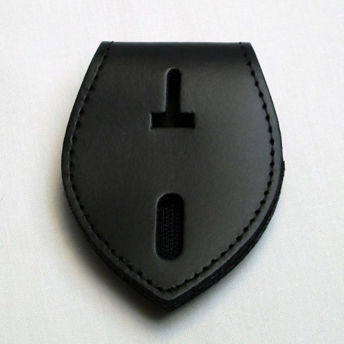 POLICE SHERIFF Teardrop BLACK  Heavy Duty Badge Holder 715-T by Perfect Fit