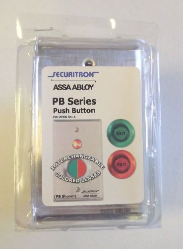 SECURITRON PB SERIES EXIT PUSH BUTTON ILLUMINATED RED/GREEN LENS