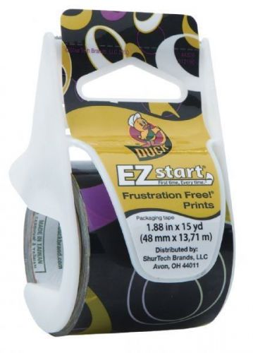 Duck Tape EZ Start Patterned Packing Tape Black Olives