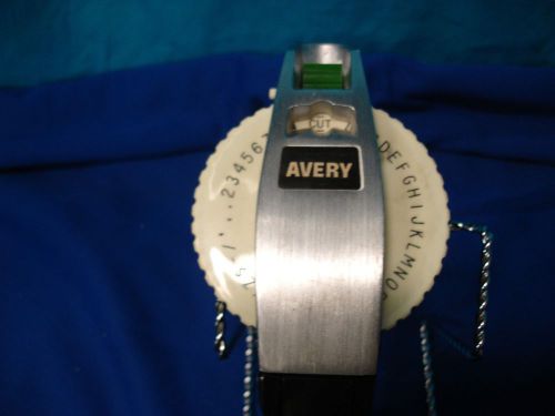 Avery Label Maker Chrome Heavy Duty Vintage Works Great