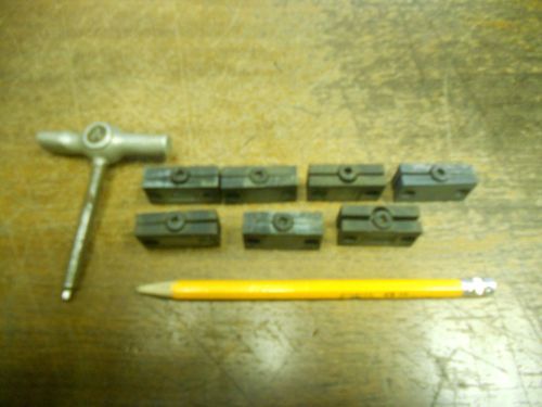 Mini Letterpress Quoins w/Key (Lot of 7) (National)