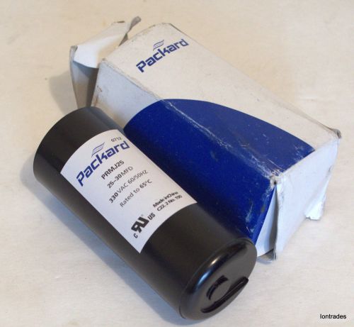 New Packard Motor Start Capacitor PRMJ25 25-30MFD 330VAC Round