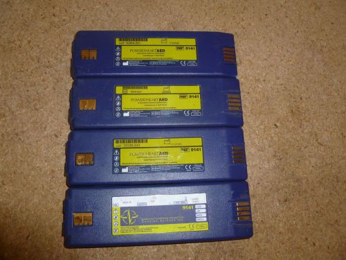 Lot of Four Power Heart &amp; Cardiac Science AED Intellisense Batteries