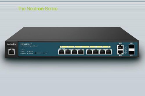 EnGenius 8 Port 1U Rack-Mount Poe+ Switch