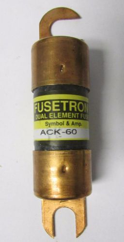 BUSSMANN FUSETRON ACK 60 Fuse 60 Amp 130 VDC ACK-60