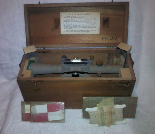 Vintage Sears Craftsman survey transit,farm level,w/original dovetail box