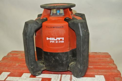 Used HILTI, PR 2-HS Power Pulse Rotating Laser Level, PRA 20 Receiver, Holder