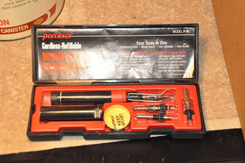 Weller Portasol P-1K Cordless Refillable Butane Gas Powered Soldering Tool Kit