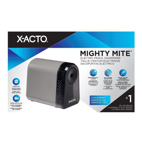 New X Acto Mighty Mite Electric Pencil Sharpener Black (w19505q)