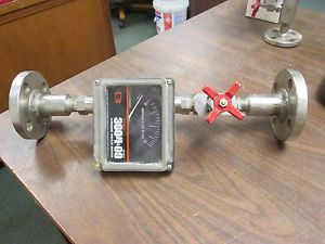 Brooks Hi Pressure Thru-Flow Indicator w/ Valve 3604EA1L2G1D Used