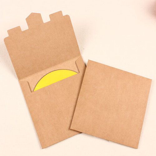 20X Kraft Paper CD DVD CDR Sleeve Flap Envelope Packaging Discs CD Case CD Bags