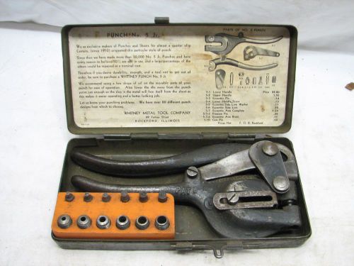 Roper Whitney NO. 5 Jr Hand Punch Set Sheet Metal Tool W/Box