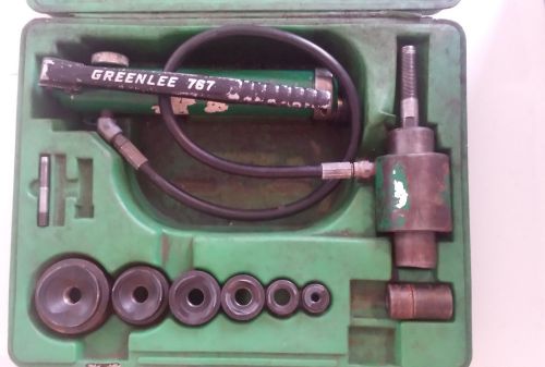 Greenlee knock out set make offer 7306  1/2&#034; to 2&#034; with 767 pump for sale