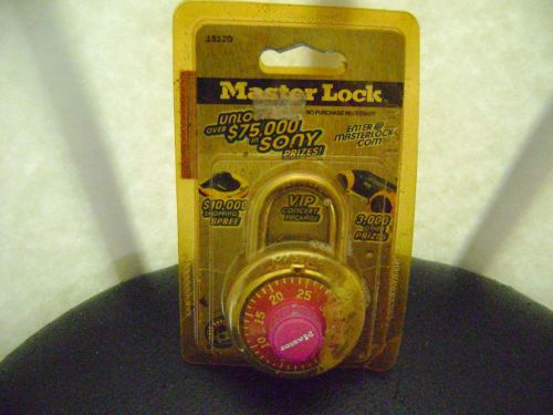 School gym combination locker padlock master lock pink and red for sale