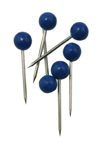 Yongshida 0.16&#034; Diameter Small Head Map Tacks Color Blue Pack of 300