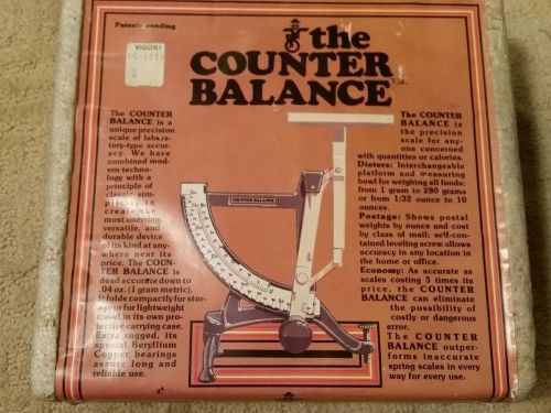 The counter balance by balancing act scales 100% mint/complete w/ box for sale