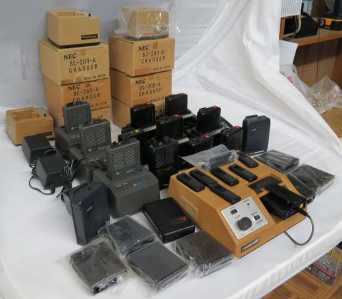 MOTOROLA-SHINWA-REACH-NEC TONE &amp;VOICE UHF &amp; VHF PAGERS W/ EXTRAS