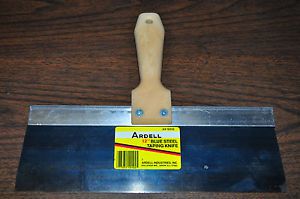 Ardell 5512 blue steel taping knife, dry wall taping knife 12&#034;x3&#034; made in usa for sale