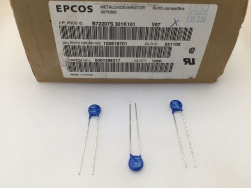 (100 pcs)  S07K300 - Epcos, 300vac  23J  7mm, Varistor (MOV)