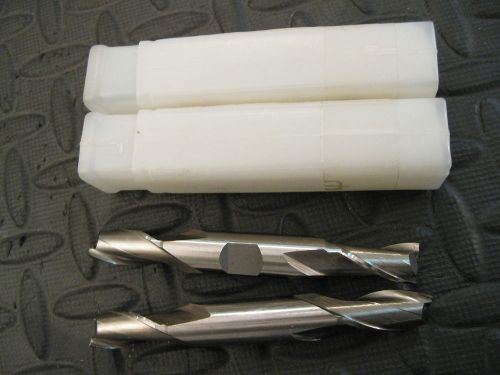 Import 7/16&#034; x 3/4&#034;doc x 1/2&#034; Shank 2fl.Dbl. End HSS Endmill, Quantity of 2