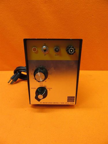 BODINE ELECTRIC COMPANY DC MOTOR SPEED CONTROL/BASIC SPEED RANGE ASH-600