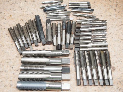 Lot of 50 Spiral Flute Taps   Sizes 3/8&#034; - 1&#034;