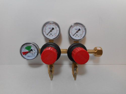 CO2 Taprite E-T752HP Beer Regulator Dual Pressure Gauge Kegerator CGA 320 Inlet