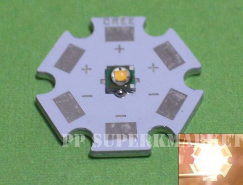 5pcs cree xlamp xp-e xpe r3 warm white 3200k 1/3w led light emitter w/20mm star for sale