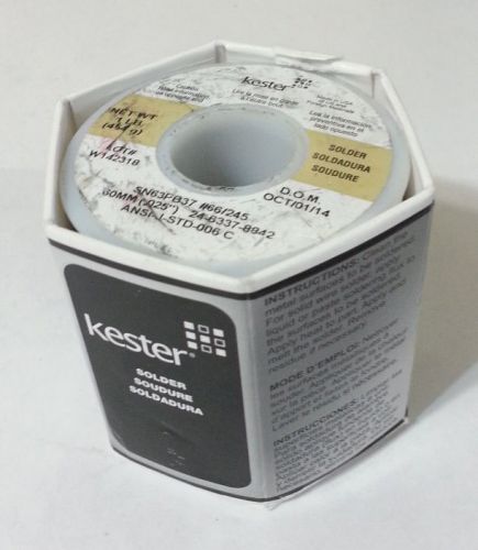 1lb Spool Kester Solder .025&#034; Tin63% Lead37% No Clean #66/245 24-6337-8842 -NEW-